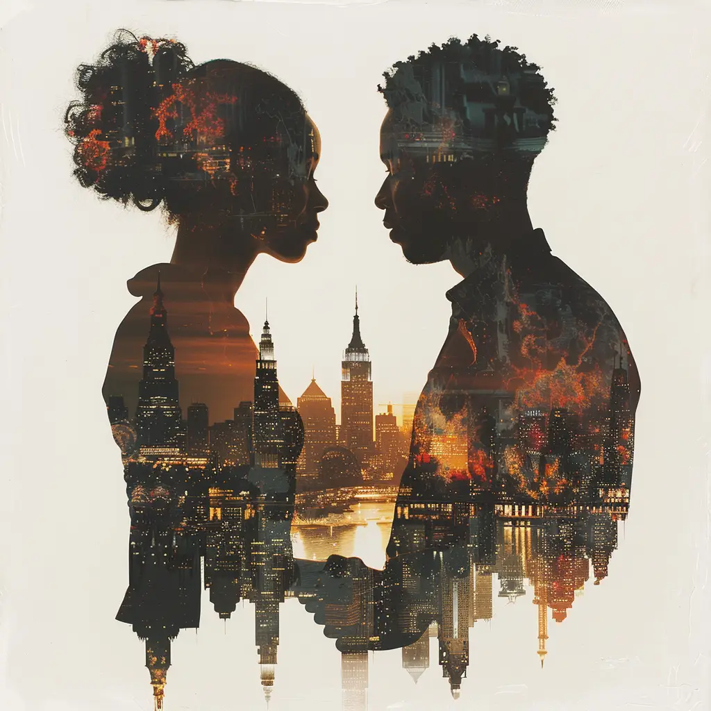 Double_Exposure_Black_American_Man_and_Woman