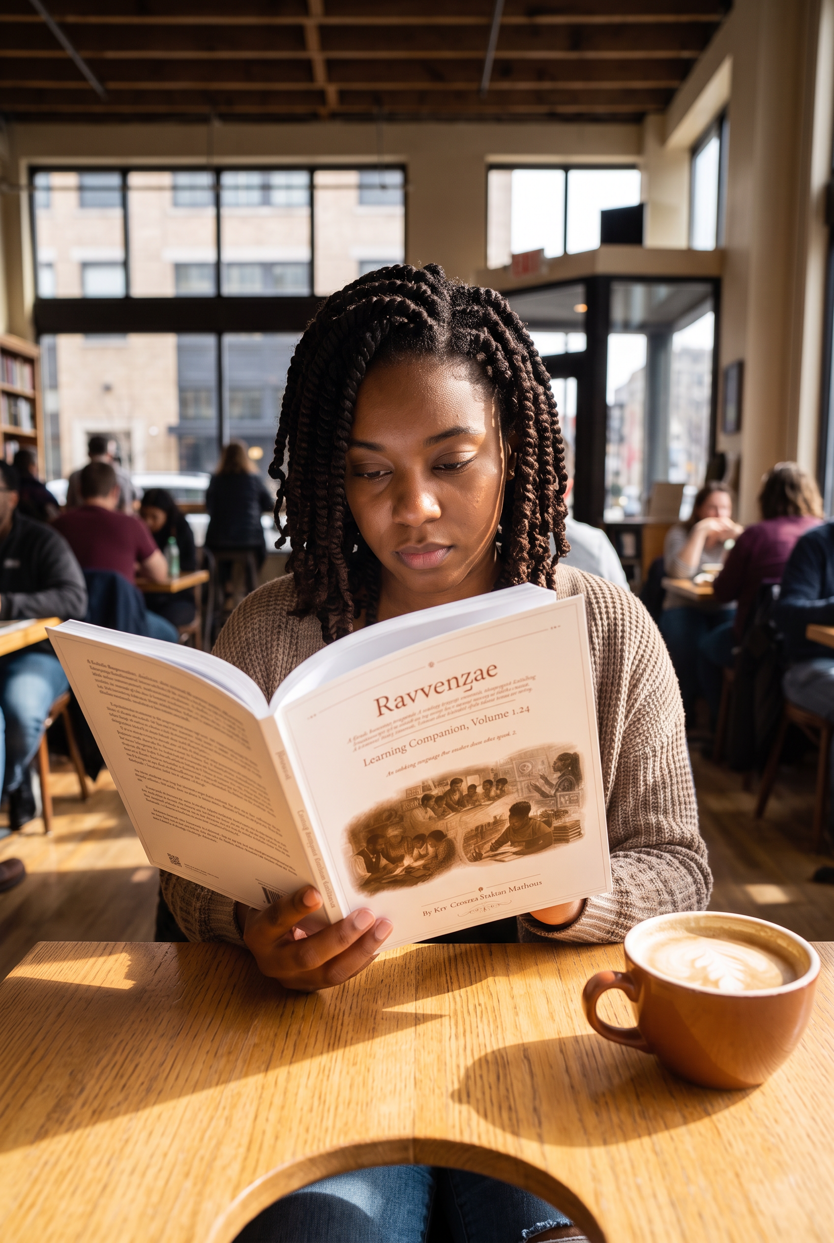 Learning at cafe