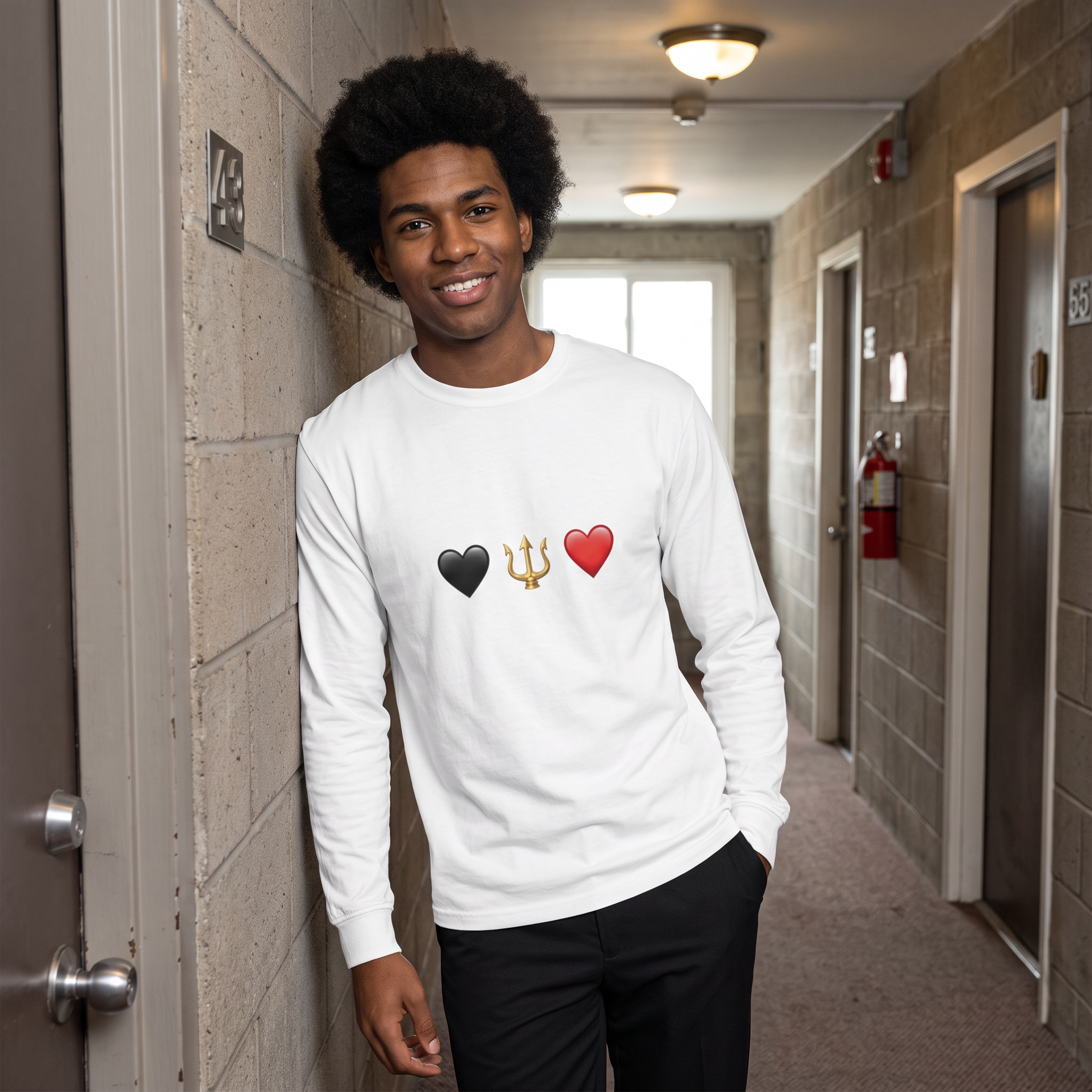 BA Heritage: Men's heavyweight long sleeve t-shirt
