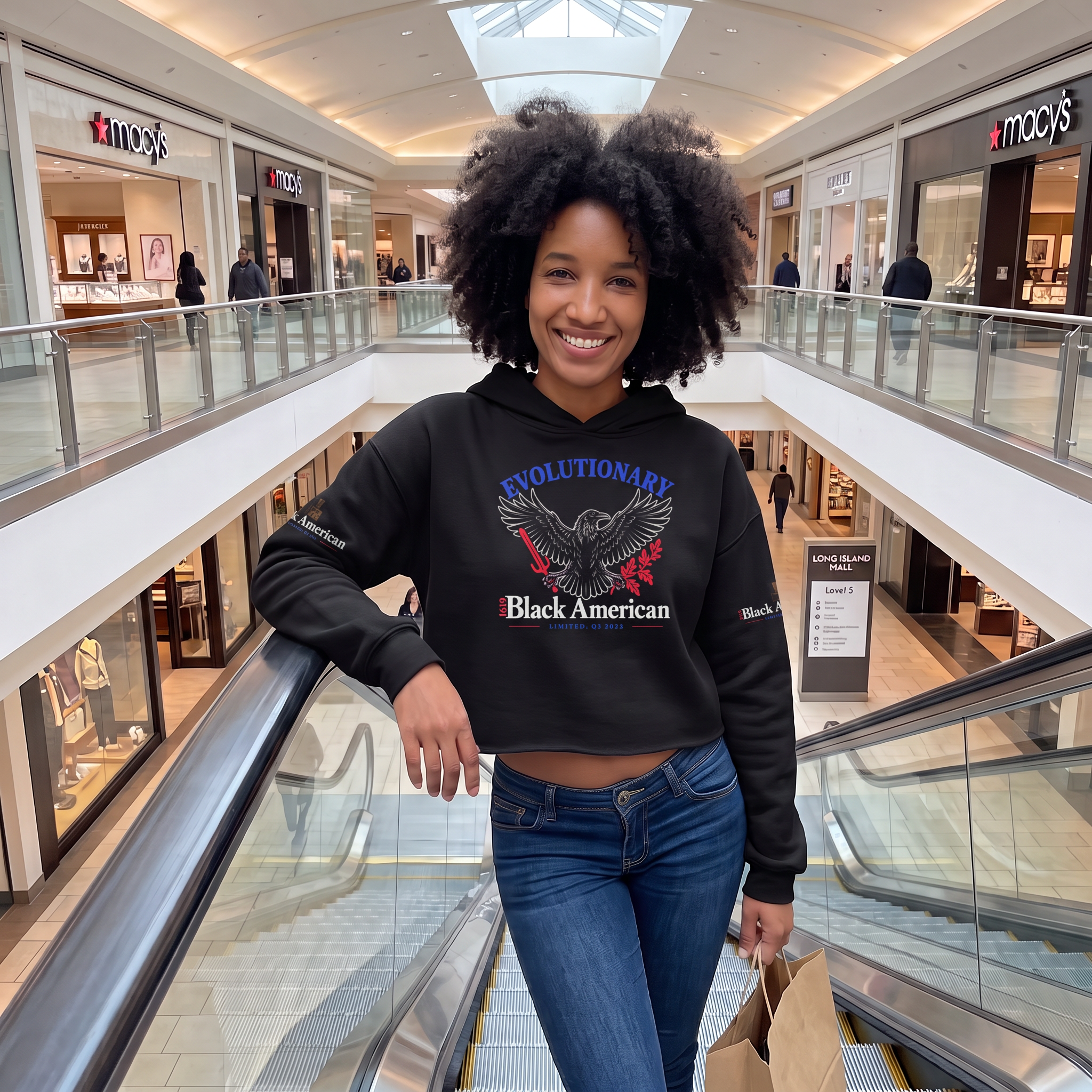 Evolutionary: Crop Hoodie