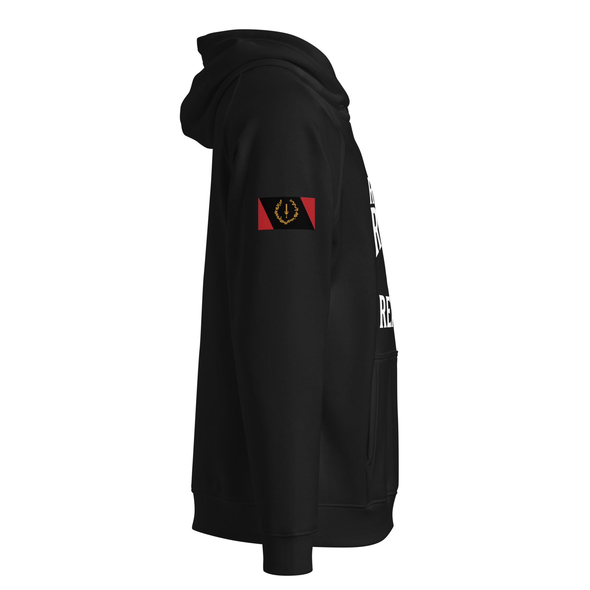 Real Eyes: Unisex eco raglan hoodie - Image 5