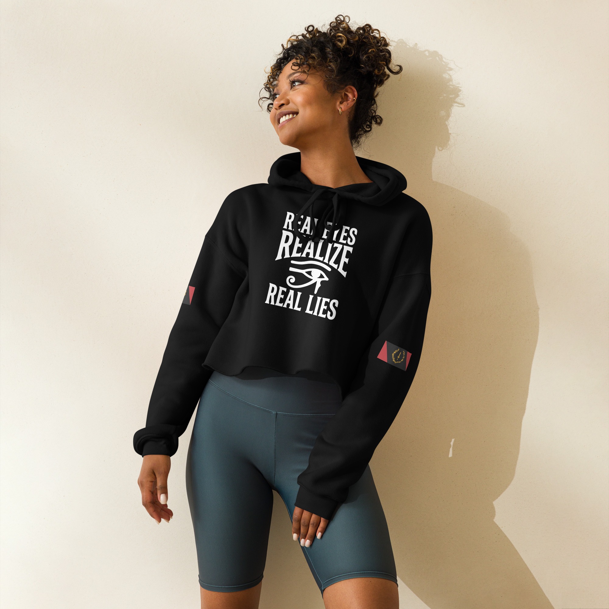 Real Eyes: Crop Hoodie - Image 4