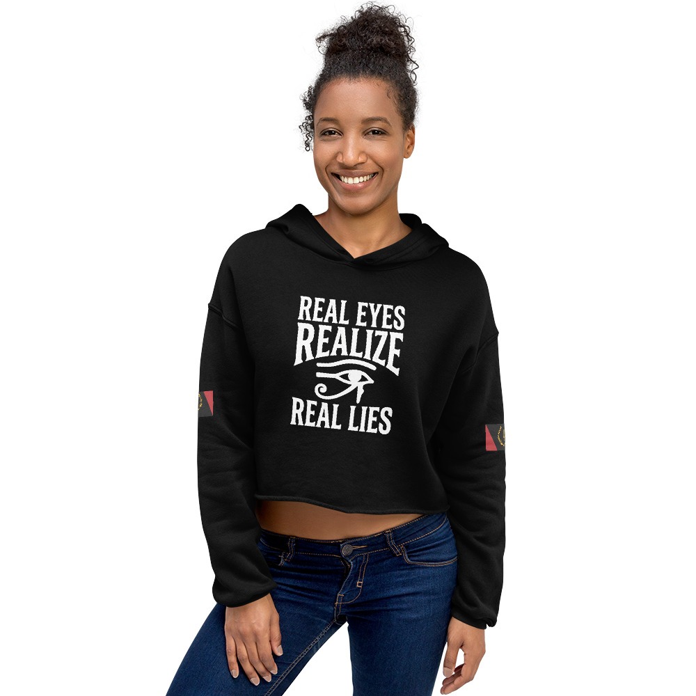 Real Eyes: Crop Hoodie - Image 5